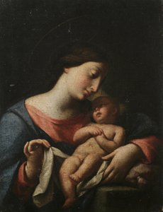 Madonna z Dzieciątkiem (olej na płótnie)