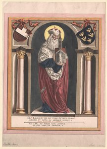 Margrabia Austrii święty Leopold III autorstwa Artist Unknown