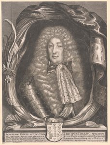 Margrabia Brandenburgii-Bayreuth Christian Ernst (druk) autorstwa Artist Unknown