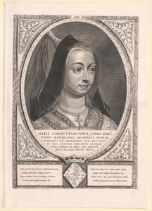 Maria Burgundzka (druk) autorstwa Artist Unknown