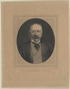 Moritz Baron Hirsch o Gereuth (druk) autorstwa Artist Unknown