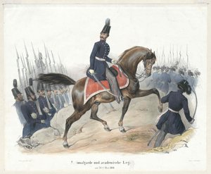 Gwardia Narodowa i legion kolegialny 26 maja 1848 r. autorstwa Artist Unknown