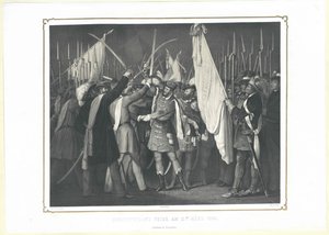 Z ceremonii uchwalenia konstytucji 15 marca 1848 r. autorstwa Artist Unknown