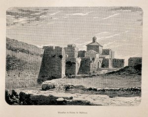 Palma de Majorka. Ściany (grawerunek) autorstwa Artist Unknown