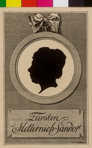 Paulina hrabina Sandor von Slavnicza (druk) autorstwa Artist Unknown