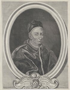 Papież Klemens XII (druk) autorstwa Artist Unknown