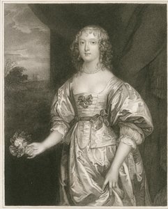 Portret Elizabeth Cecil (rycina) autorstwa Artist Unknown