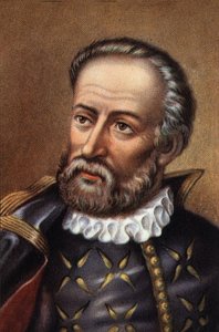 Portret portugalskiego nawigatora Fernanda de Magellana (chromo) autorstwa Artist Unknown
