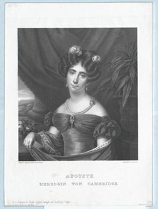 Księżniczka Hesji-Kassel Augusta autorstwa Artist Unknown