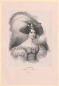 Księżniczka Saksonii-Hildburghausen (1792-1854) Therese autorstwa Artist Unknown