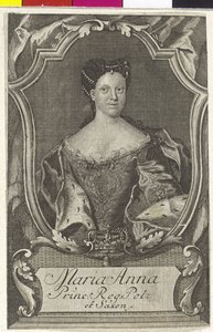 Księżniczka Saksonii Maria Anna autorstwa Artist Unknown