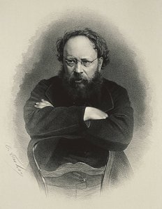Proudhon, Pierre-Joseph (1809-1865). Francuski teoretyk socjalizmu i ekonomista. Litografia autorstwa Artist Unknown
