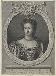 Królowa Anglii Anna (druk) autorstwa Artist Unknown