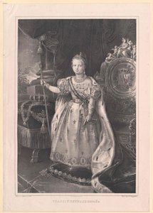 Królowa Hiszpanii Izabela II autorstwa Artist Unknown