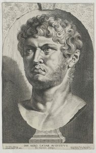 Cesarz rzymski Neron (druk) autorstwa Artist Unknown
