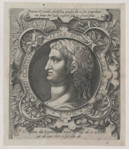 Cesarz rzymski Neron (druk) autorstwa Artist Unknown