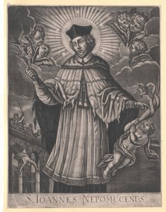 Święty Johannes z Pomuk autorstwa Artist Unknown