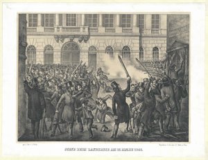 Scena w wiejskim domu 13 marca 1848 r. autorstwa Artist Unknown