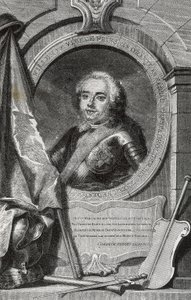 WILHELM IV (1711-1751). Pierwszy dziedziczny władca Niderlandów. Rycina. autorstwa Artist Unknown
