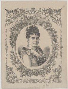 Wilhelmine Mitterwurzer (druk) autorstwa Artist Unknown
