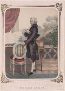 Wolfgang Amadeusz Mozart autorstwa Artist Unknown