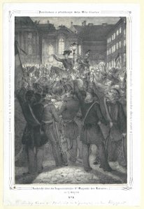 Wiadomość o koncesji Sir majestatu cesarza 15 maja 1848 r. autorstwa Artist Unknown