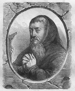 portret François Josepha Le Clerc du Tremblay, markiza de Maffliers, znanego jako ojciec Józef Kapucyn i francuski mąż stanu. autorstwa Artist Unknown