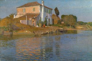 Wyspa przed Torcello (olej na płótnie)