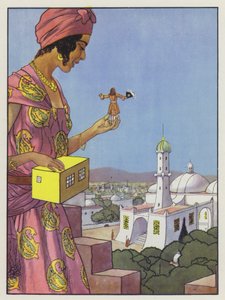 Ilustracja do Podróży Guliwera autorstwa Jonathana Swifta autorstwa Artus Scheiner