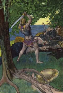 Perseusz odcinający głowę Meduzy (kolor lito)