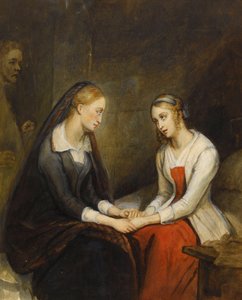 Effie i Jeanie Dziekani. Według The Heart of Mid-Lothian Waltera Scotta, I ćw. XIX w. autorstwa Ary Scheffer