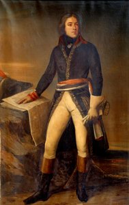 Portret generała Lazarusa Louisa Hoche (1768-1797) Obraz Ary Scheffera (1795-1858) 1835 Paryż, Muzeum Armii autorstwa Ary Scheffer