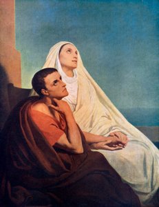 Św. Augustyn z matką Św. Moniką, 1855 1926.
