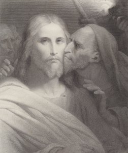 Pocałunek Judasza autorstwa Ary Scheffer