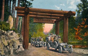 Wejście do Parku Narodowego Mount Rainier, c1916