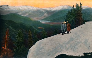 Patrząc w dół z Mount Rainier, c1916 autorstwa Asahel Curtis