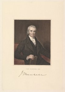 Naczelny Sędzia John Marshall, 1833. autorstwa Asher Brown Durand