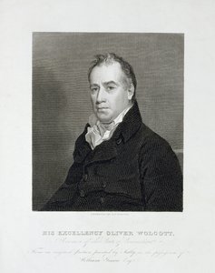 Jego Ekscelencja Oliver Wolcott, gubernator stanu Connecticut, ok. 1930 r. 1820 (grawerowanie liniowe) autorstwa Asher Brown Durand