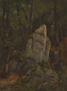 Studium skał w wąwozie Pearsona, połowa lat pięćdziesiątych XIX wieku. autorstwa Asher Brown Durand