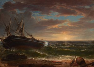 Statek na uwięzi autorstwa Asher Brown Durand