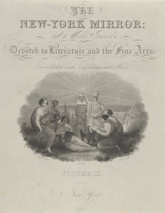 Strona tytułowa: The New York Mirror, A Weekly Journal, Poświęcony literaturze i sztukom pięknym..., 1831. autorstwa Asher Brown Durand