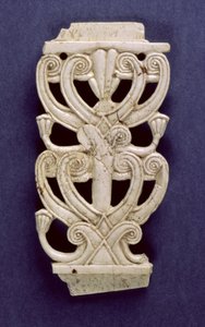 Fragment palmety z fortu Shalmaneser, Nimrud, VIII wiek p.n.e