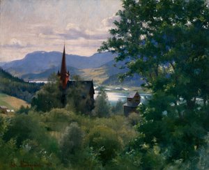 Kościół Ringebu autorstwa Asta Norregaard