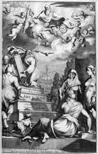 Frontyspis Arca Noe, 1675. autorstwa Athanasius Kircher