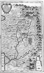 Mapa Ogrodu Eden, 1675