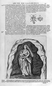 Dziewica i dziecko, 1678 autorstwa Athanasius Kircher