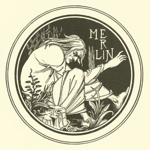 Merlin (litografia) autorstwa Aubrey (after) Beardsley