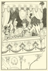 Barka (litografia) autorstwa Aubrey (after) Beardsley