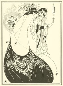 Spódnica Pawia (litografia) autorstwa Aubrey (after) Beardsley