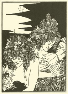 Winobranie (litografia) autorstwa Aubrey (after) Beardsley